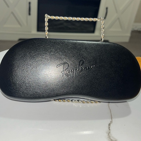 Ray-Ban Eyeglass frame case black unisex w lenses cloth, eyeglasses not included - Picture 2 of 8